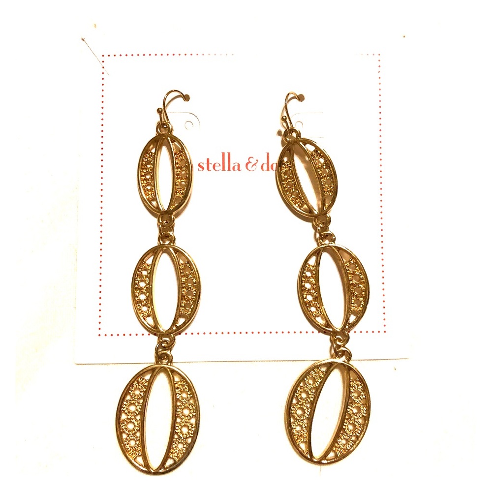 Stella & Dot Earrings Gold